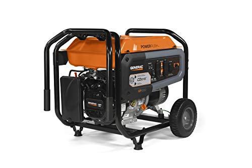 Generac 8000-Watt Gas-Powered Portable Generator with Electric Start, Orange/Black H399