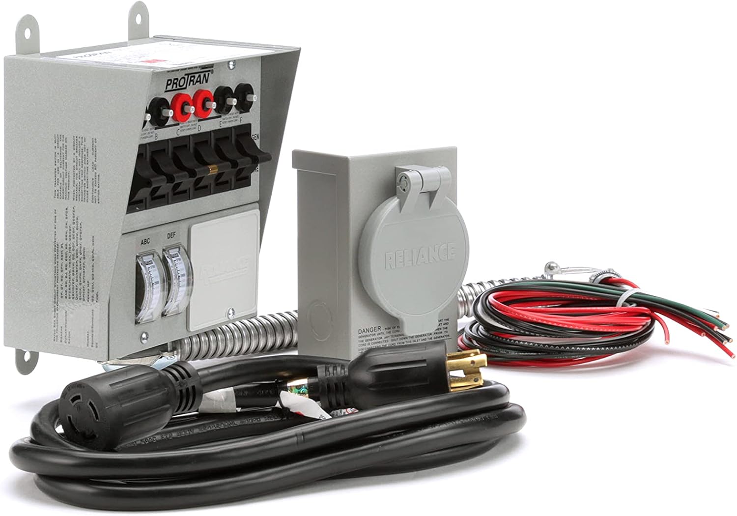 Reliance Controls 31406CRK 30 Amp 6-Circuit Pro/Tran Transfer Switch Kit for Generators E2306
