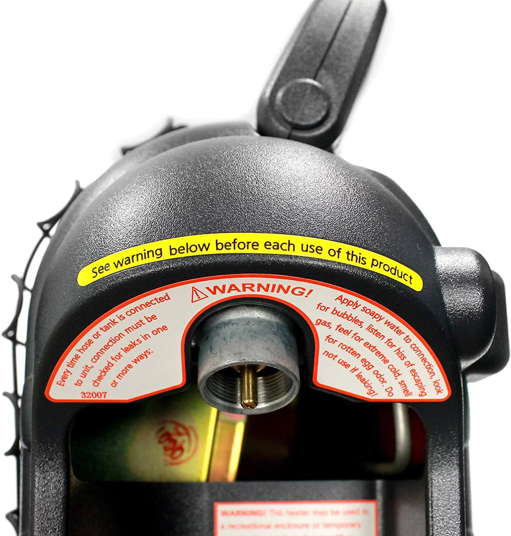 Mr. Heater Buddy Portable Propane Radiant Heater, Indoor-Safe, Red-Black E32271