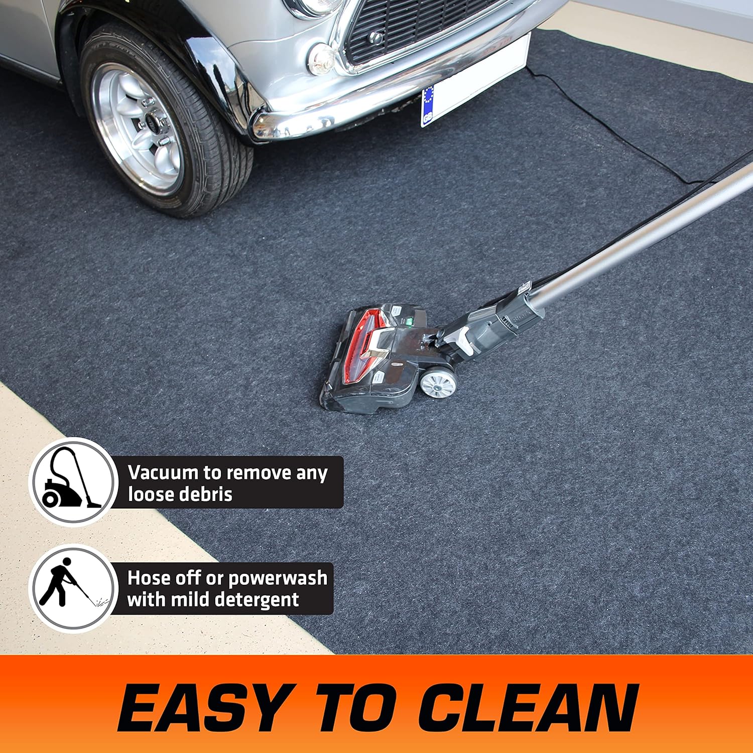 Armor All Original XL Garage Floor Mat 22' x 8'10" Charcoal J35003