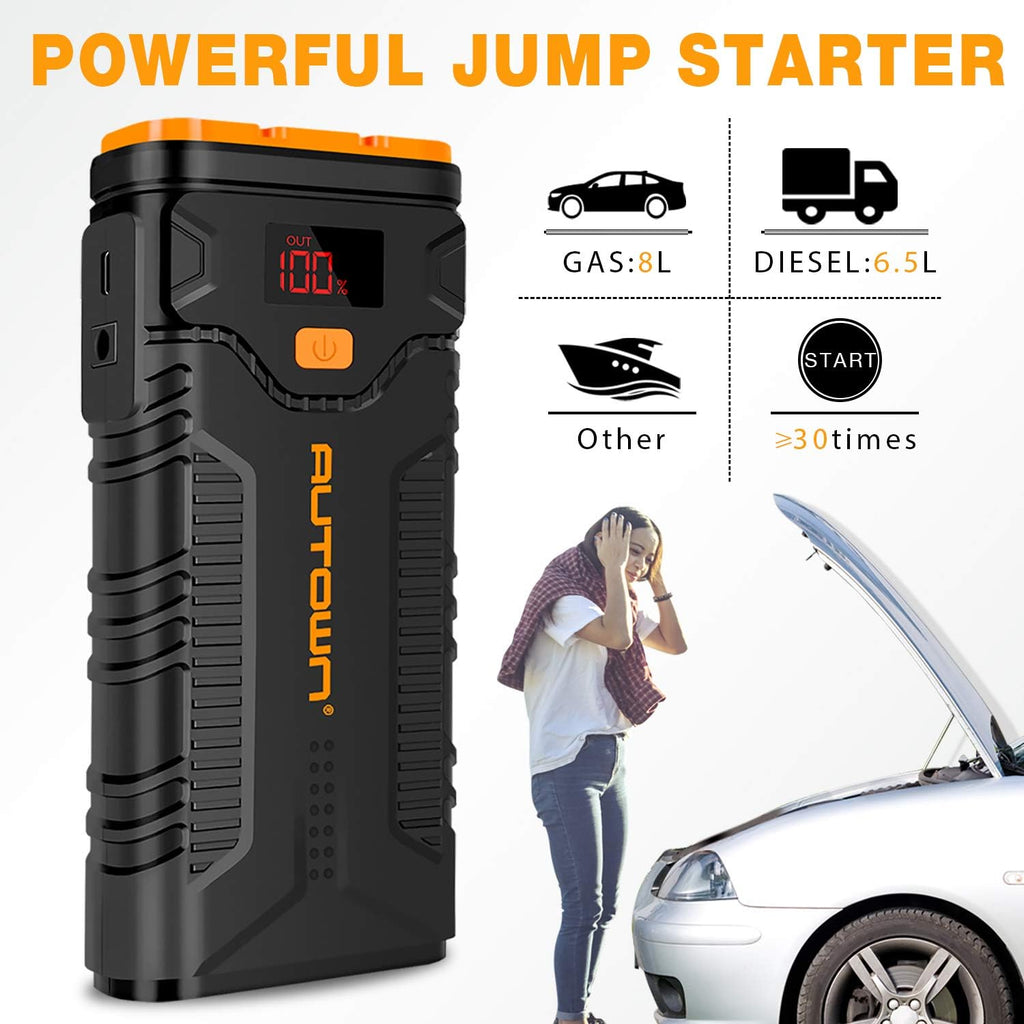 AUTOWN 1000A Peak 21000mAh Jump Starter with Quick Charge 3.0 C907772