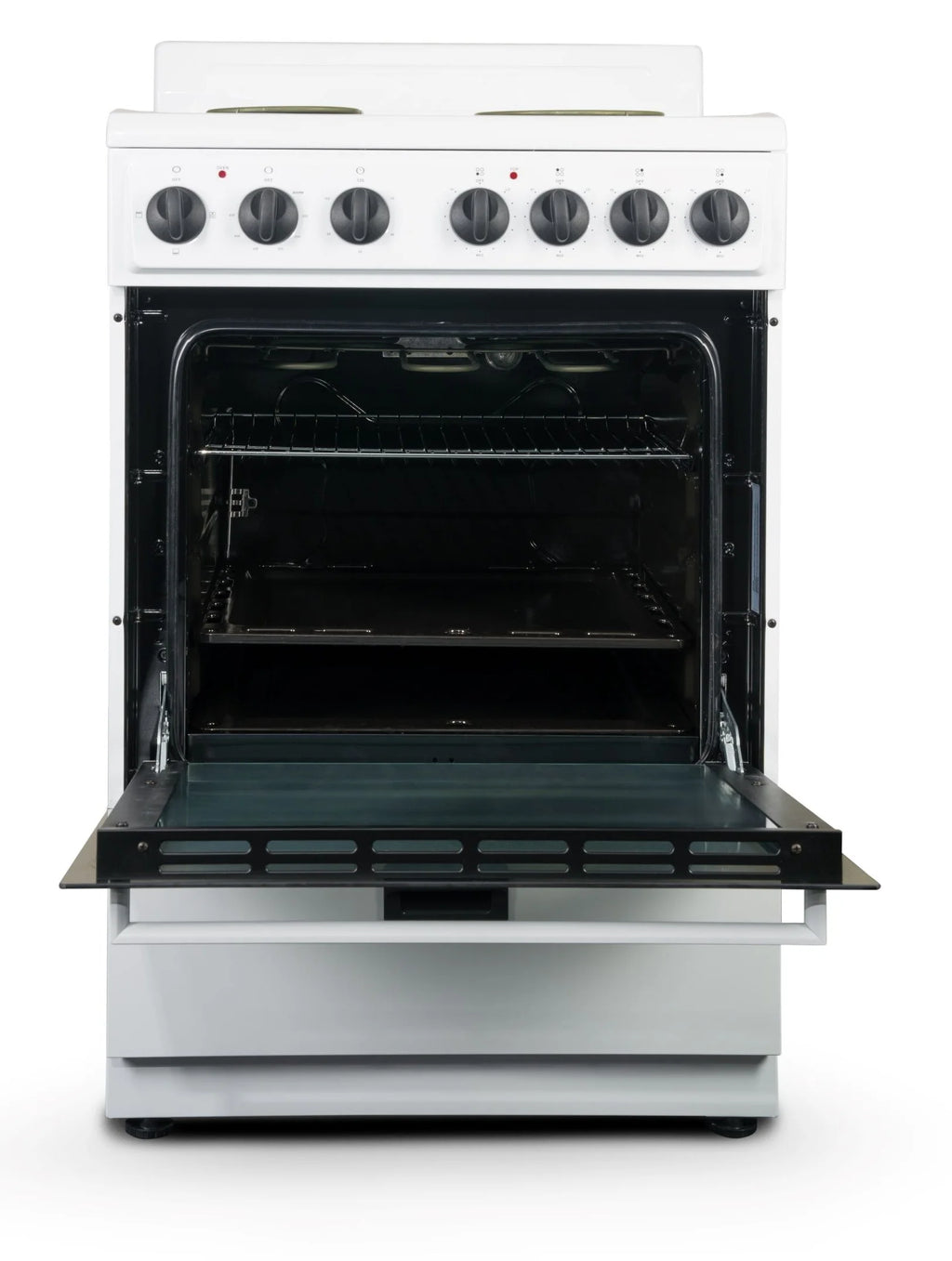 Levella 24 in. 2.7 cu. ft. Single Electric Range with 4 Burners, White D231490