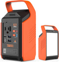 83Wh Portable Power Station, Solar Generator Power Bank with 110V AC Outlet Peak 120W Battery Backup Camping Lights for Camping, Home Use, Laptops, Fan, School, Road Trip, Office, Emergency, Gifts Pack of 2