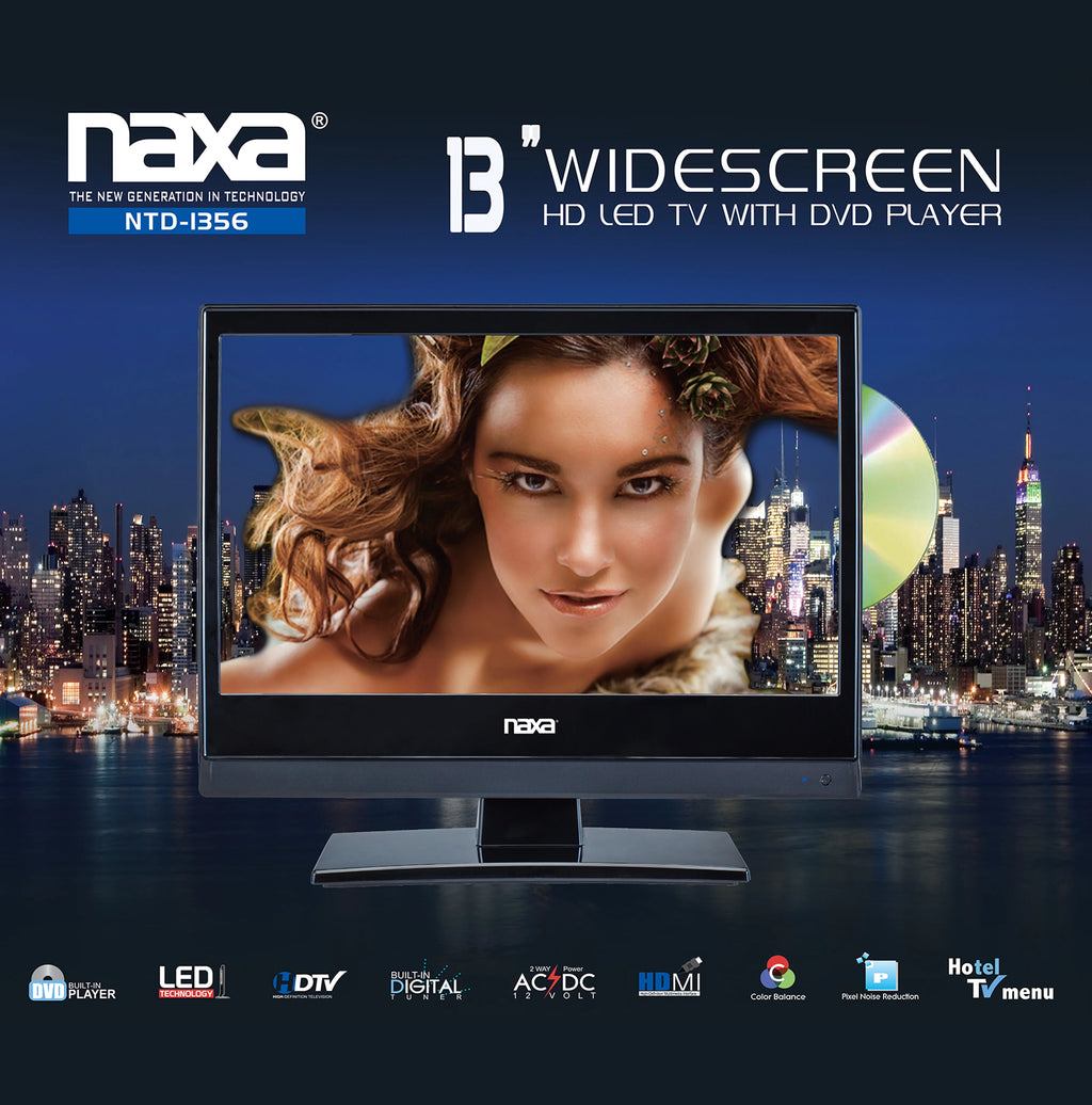 Naxa Electronics NTD-1356 13.3" LED TV with DVD Player S772