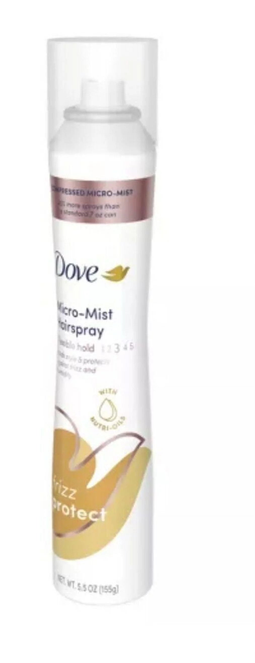 Dove Compressed Micro Mist Hairspray, Level 3 Hold, 4-Pack K2967