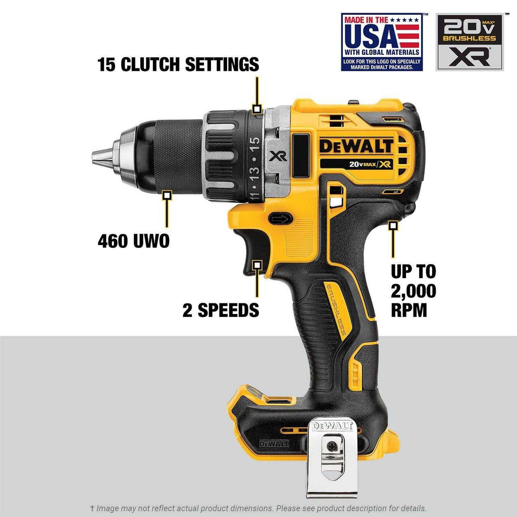 DEWALT DCK283D2 20V Max Cordless Drill and Impact Driver Kit S443