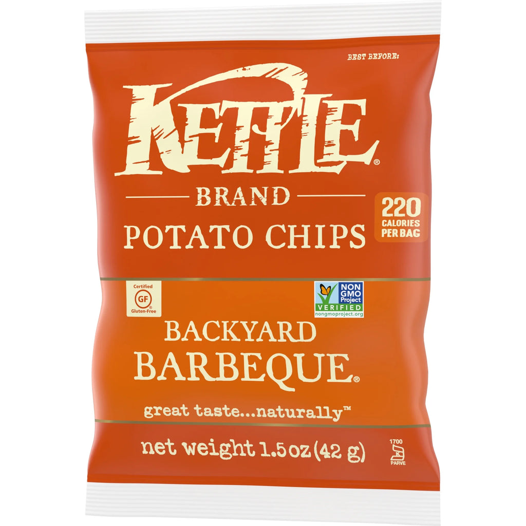 Kettle Brand Potato Chips, Barbeque, 1.5 oz Snack Bag T13118