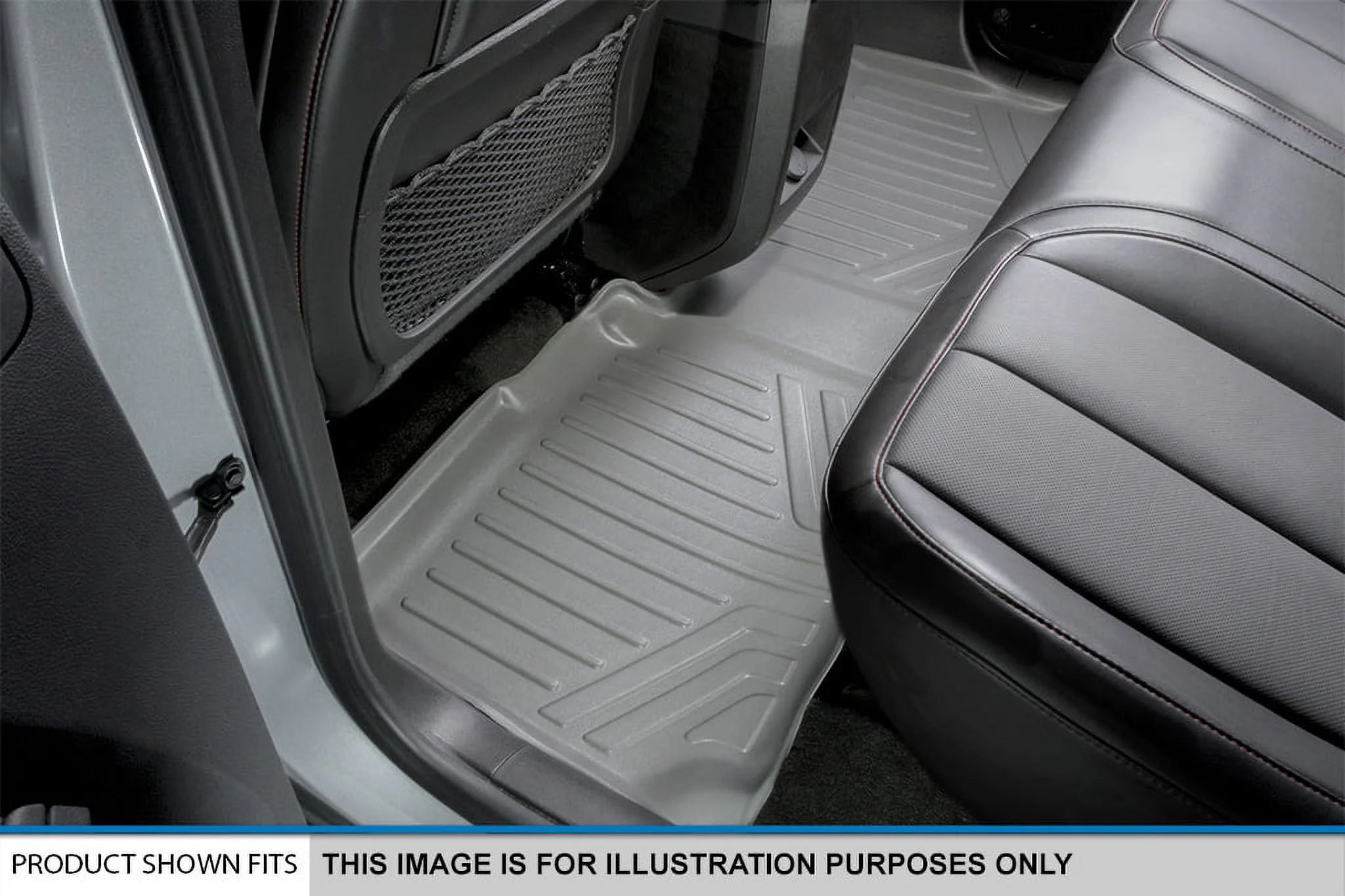 Smartliner Custom Fit 3 Row Floor Mats for 2017-2021 GMC Acadia, Gray S683016
