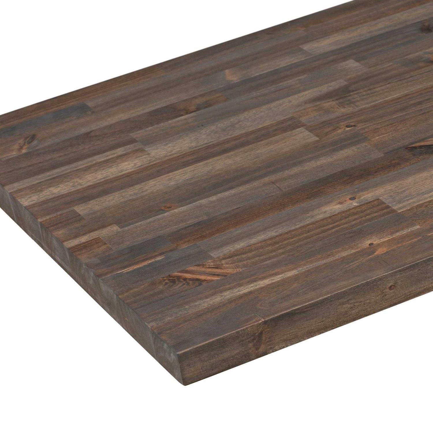 Sparrow Peak 25-in x 1.5-in Natural Color Straight Acacia Butcher Block Countertop - Shop Hardware Tools Online Store