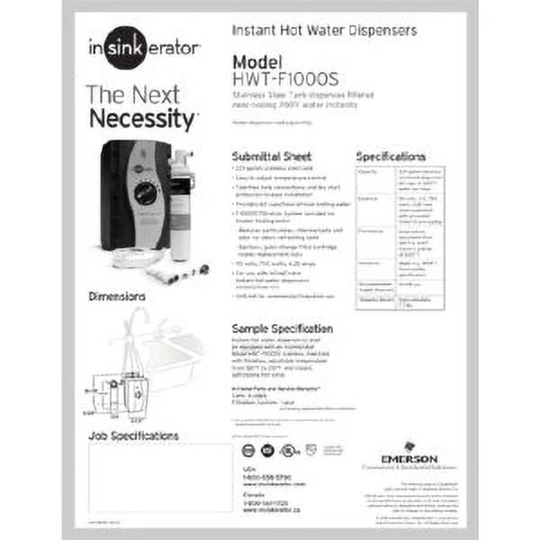 InSinkerator HWT-00 Instant Hot Water Tank H33513