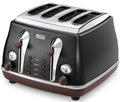 Delonghi DECTOV4003.BK 4-Slice Capacity Toaster 220-240 Hz/ 50-60 Hz
