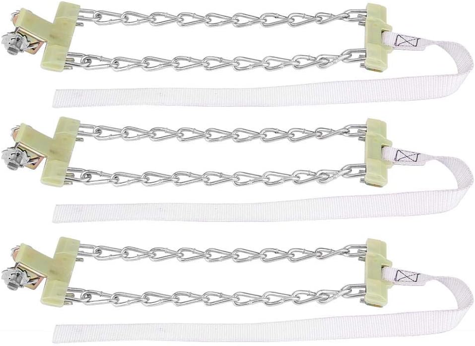 Tbest Tire Snow Chain Anti-skid Steel for Car Truck (Large) Pack of 2 H808141