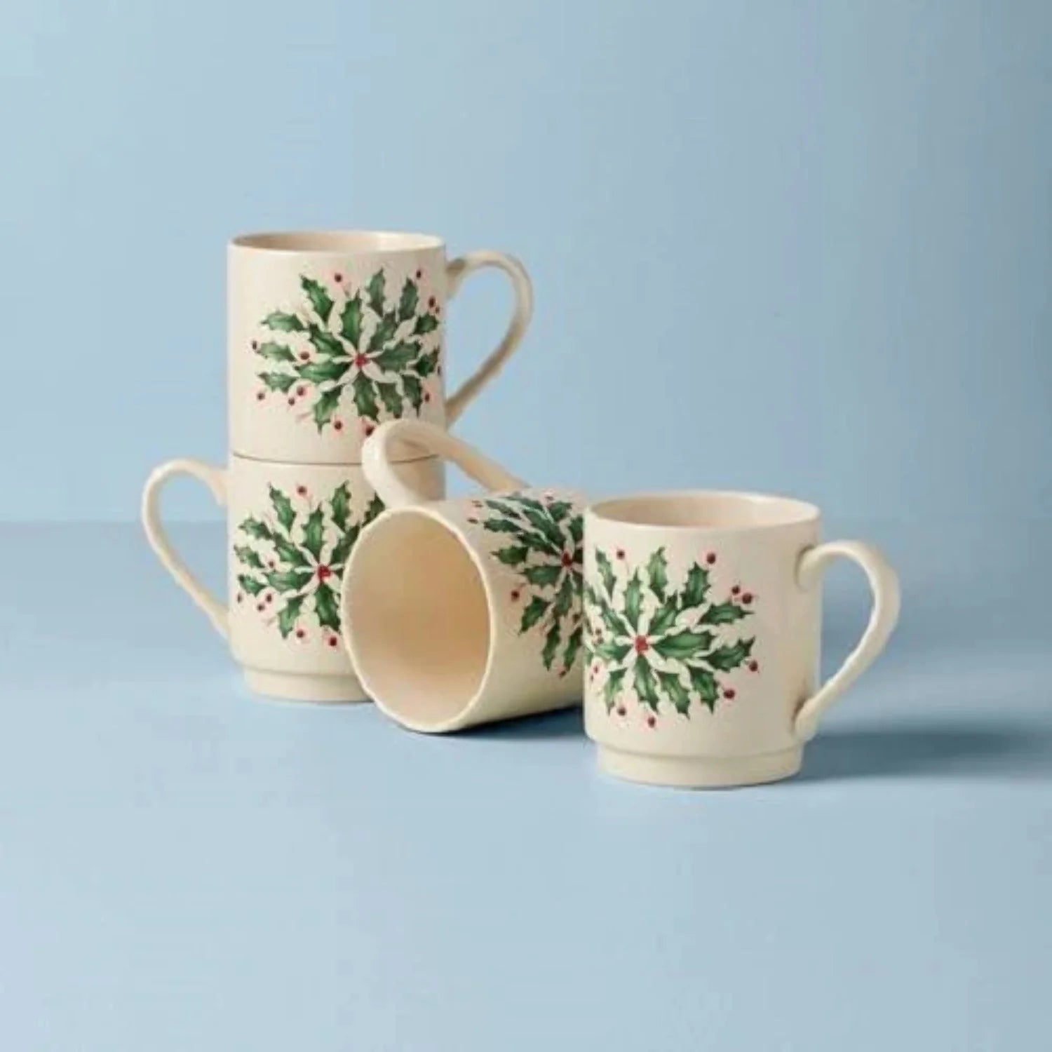 Lenox Holiday Stackable Mugs, Set of 4 D663