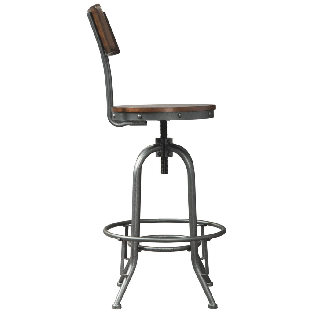 Odium Brown Tall Swivel Barstool Set of 2 N445