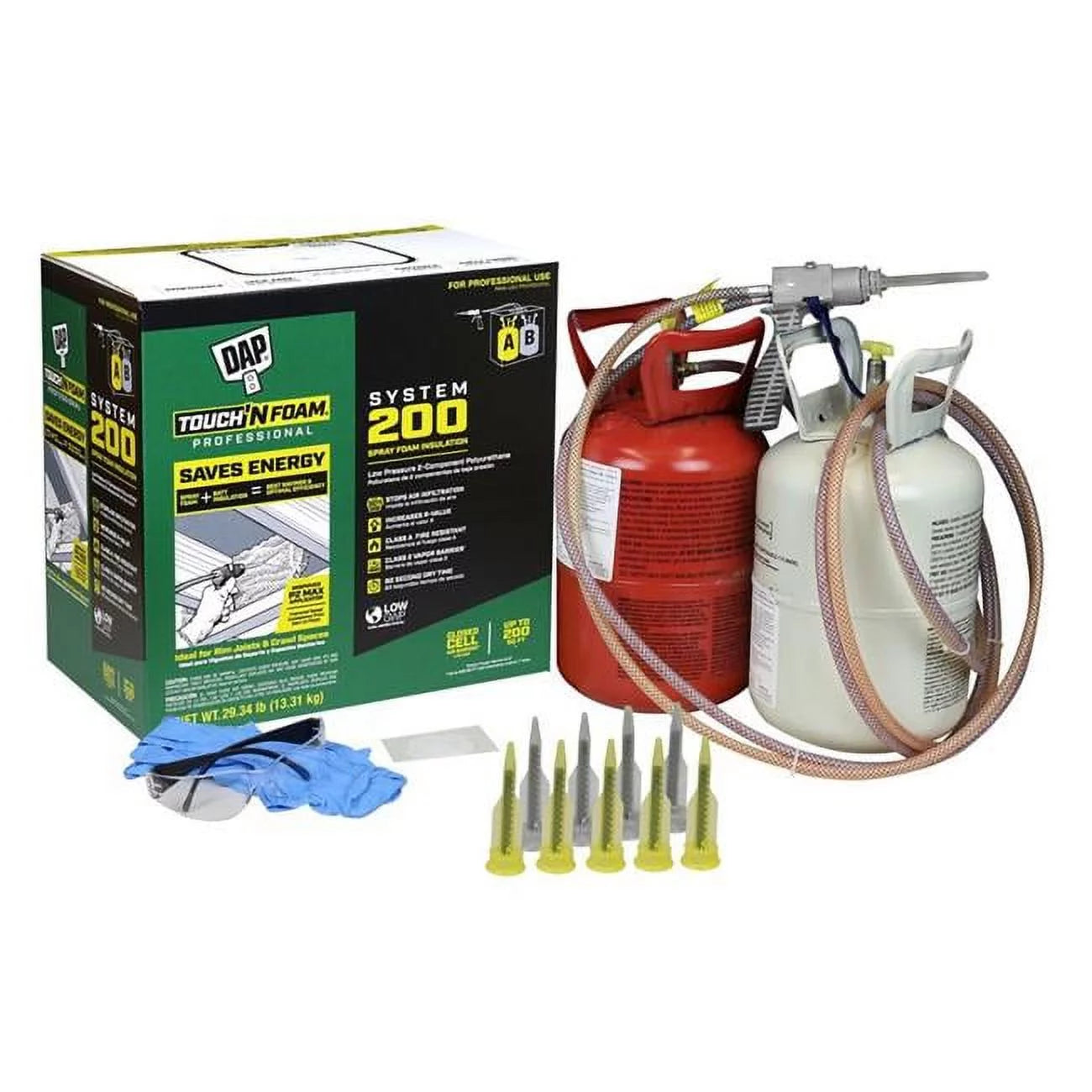 DAP 1018700 Touch N Foam Professional Cream Polyurethane Foam 2-Component Insulation Kit