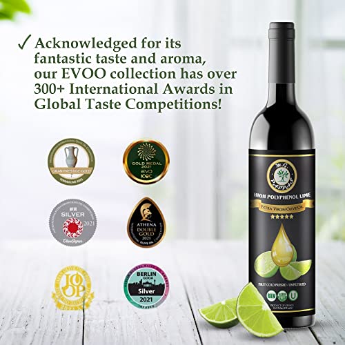 M.G. PAPPAS High Polyphenol Extra Virgin Olive Oil, Cold Pressed & Unfiltered, 12.7 oz O81138