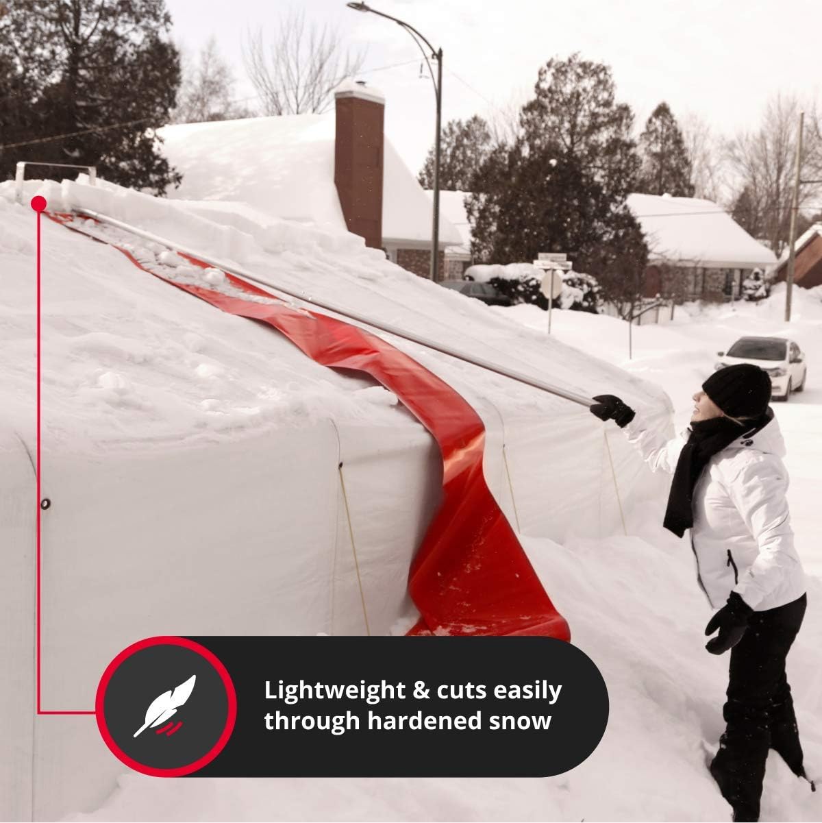 SNOWPEELER Roof Rake for Snow Removal, 30 ft. Reach Z784908