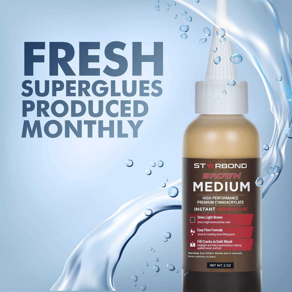 Starbond Brown Medium CA Glue BR-150 U248