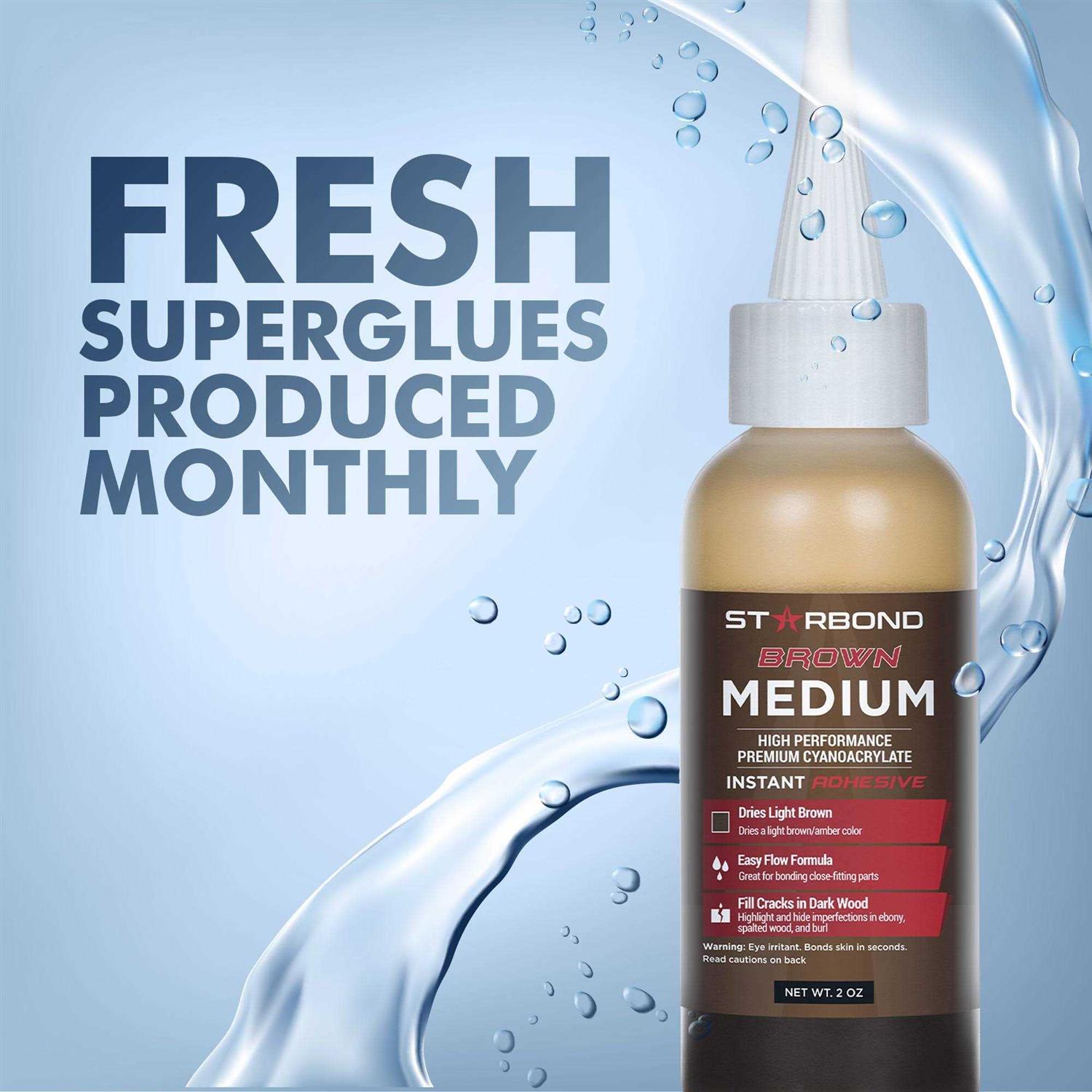 Starbond Brown Medium CA Glue BR-150 U248