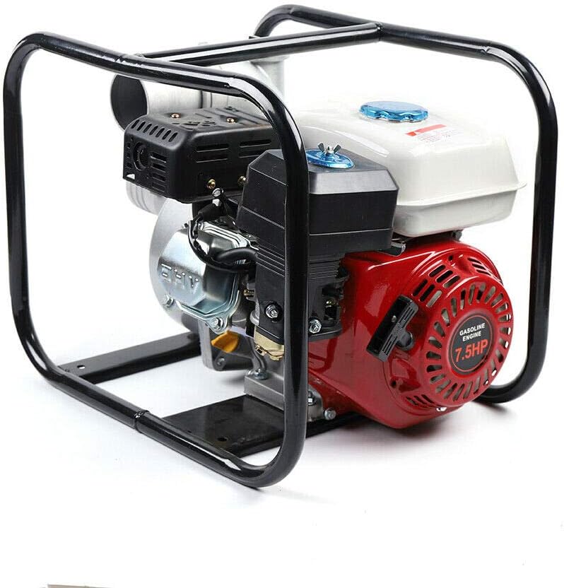 DNYSYSJ 3 Inch Gasoline Water Pump, 210CC Semi-Trash Clean Water Transfer Pump C41033