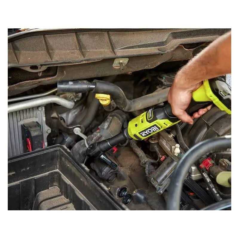 RYOBI ONE+ HP 18V Brushless Cordless 3/8 in. Extended Reach Ratchet W850431