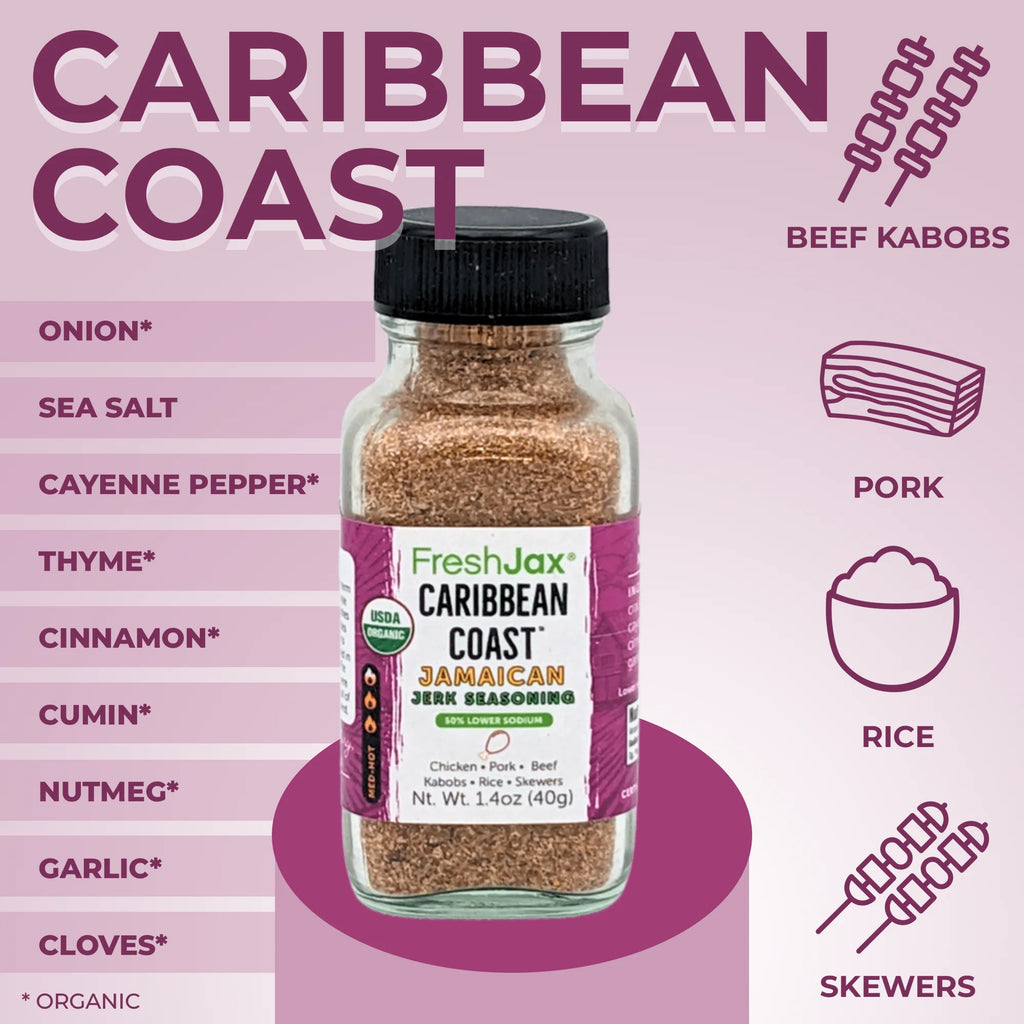 FreshJax Keto Seasoning Gift Set, Pack of 5 Organic Spices D4950