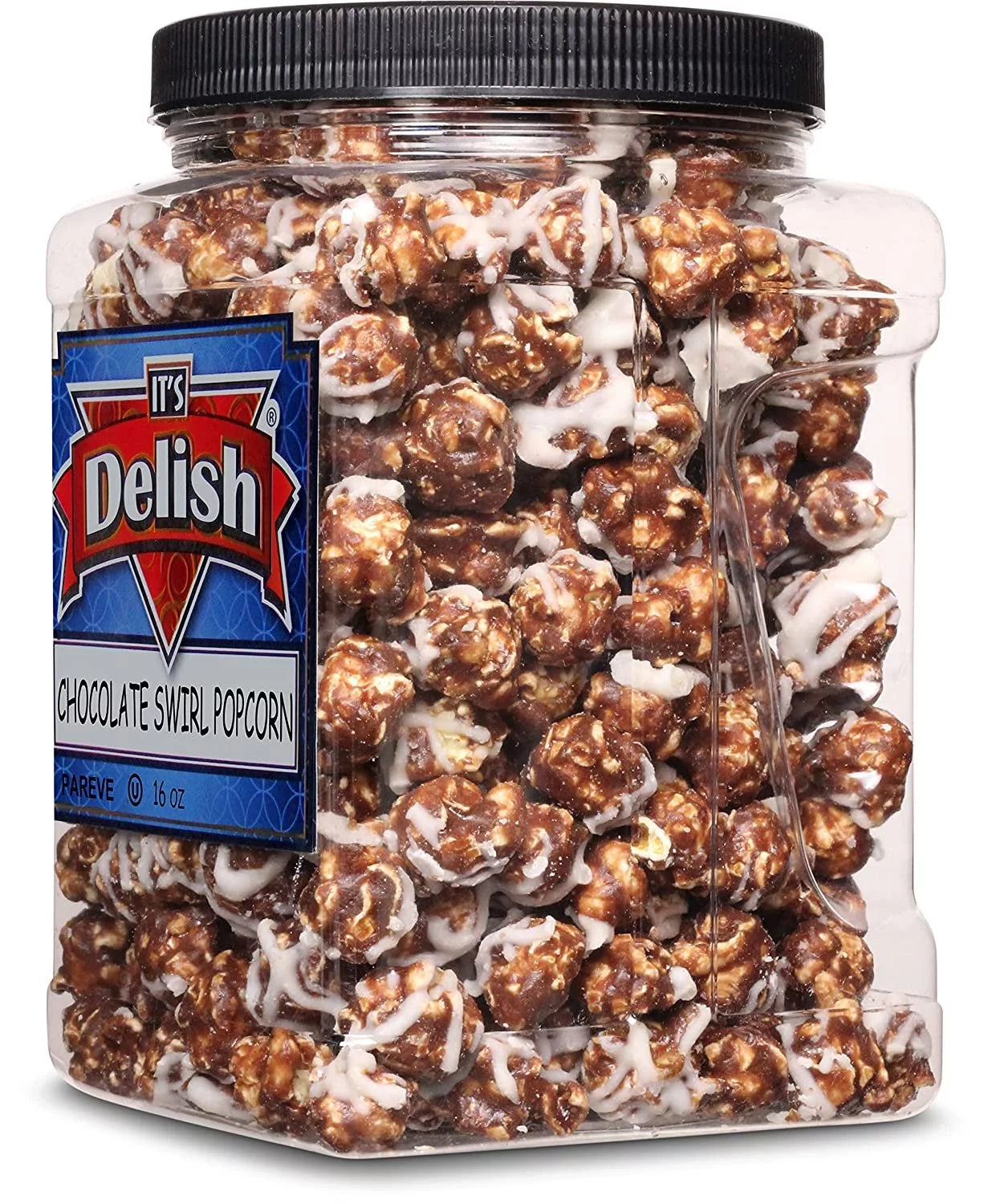 Chocolate Swirl Popcorn by Its Delish, 16 Oz, Gluten Free H6425