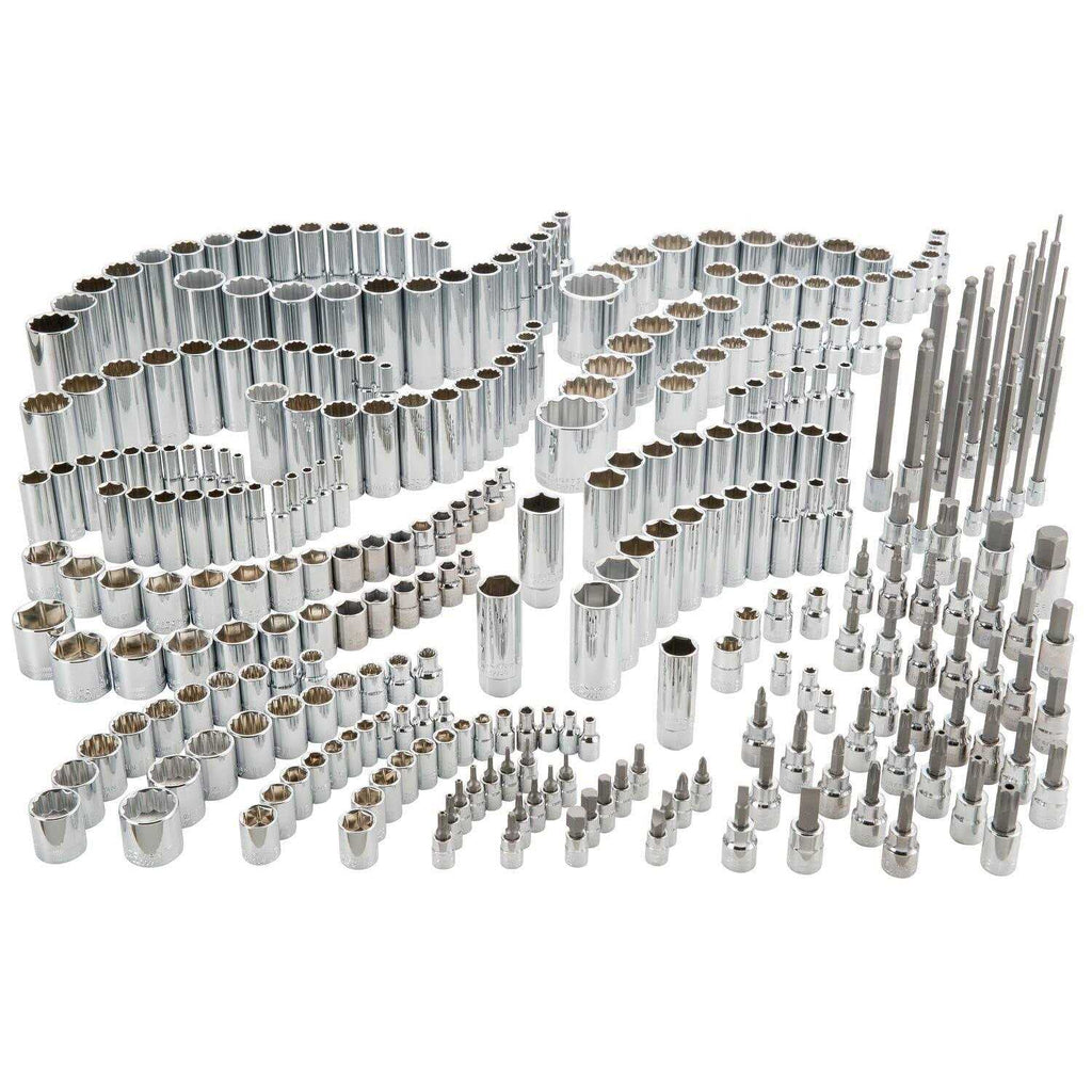 Craftsman 1/4 &amp; 3/8 &amp; 1/2 in. drive SAE 6 and 12 Point Socket Set 299 pc - Shop Hardware Tools Online Store