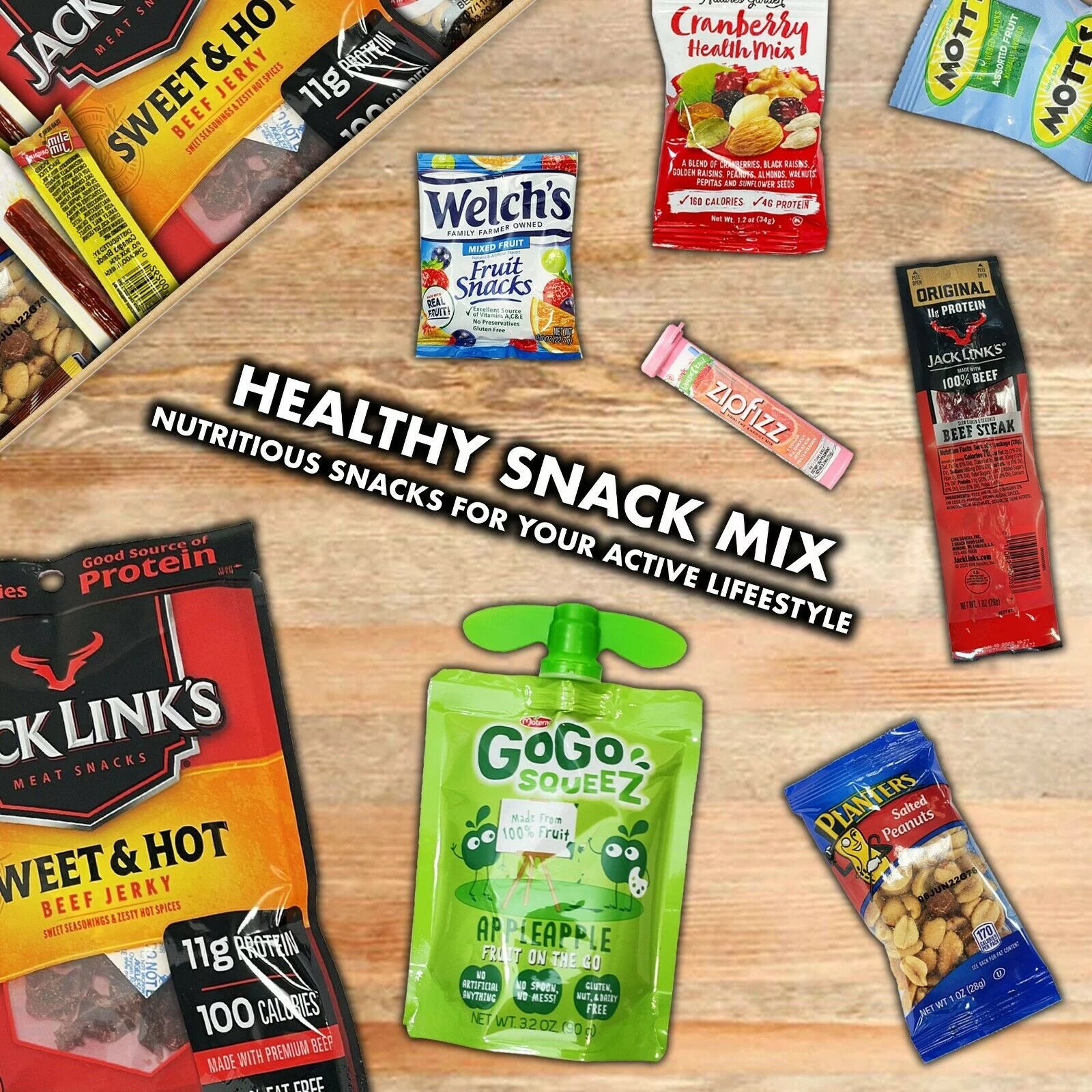 Fun Flavors Box Healthy Fitness Snacks Care Package Gift Sampler E645014