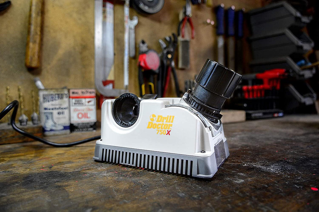 Drill Doctor DD750X Drill Bit Sharpener for HSS, Masonry, Carbide & Cobalt Bits Q8859