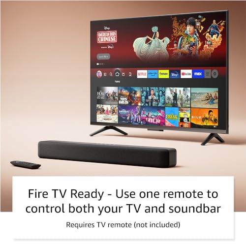 Amazon Fire TV Soundbar, 2.0 speaker with DTS Virtual:X and Dolby Audio B59799