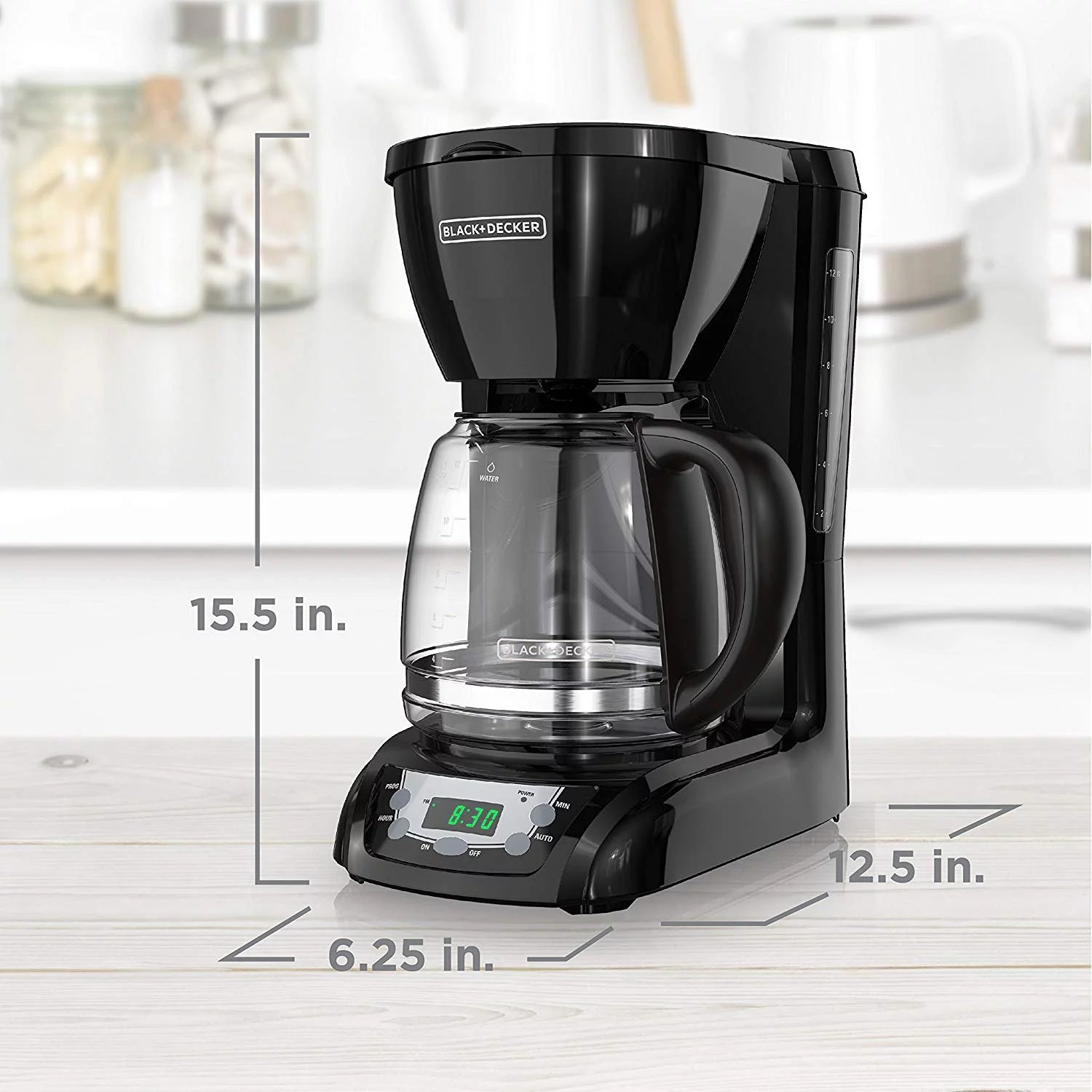 BLACK+DECKER DLX1050B Coffee Maker, 6-Cup, Black G8239