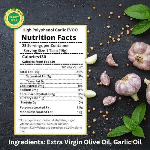 M.G. PAPPAS High Polyphenol Extra Virgin Olive Oil, Cold Pressed & Unfiltered, 12.7 oz O81138