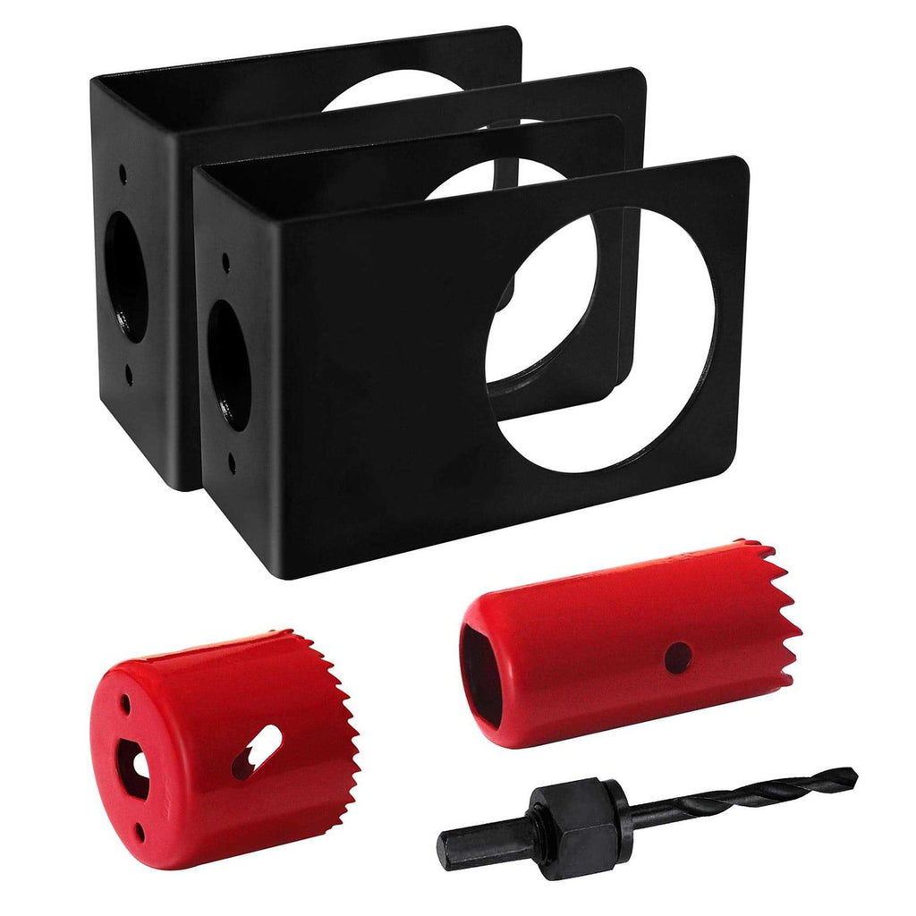 Door Lock Installation Kit,1-3/8 1-3/4 Door Hole Drilling Tool with Guide Template,with 2pcs Door Lock Hole Saw,Door Knob Installation Kit - Shop Hardware Tools Online Store