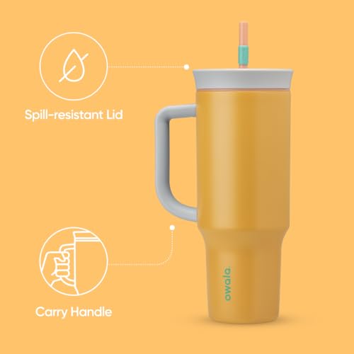 Owala Stainless Steel Insulated Travel Tumbler 40 oz Dusty Pink X1735