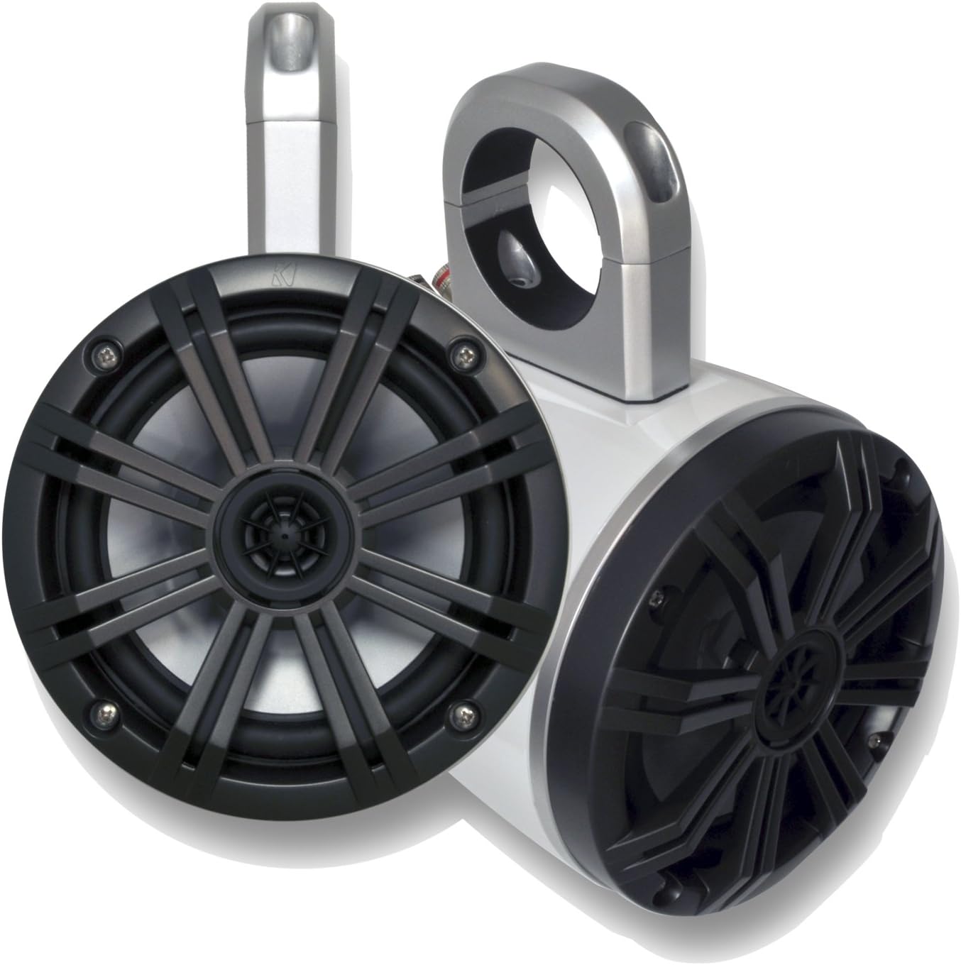 KICKER White Wake Tower System 6.5" Marine Speakers