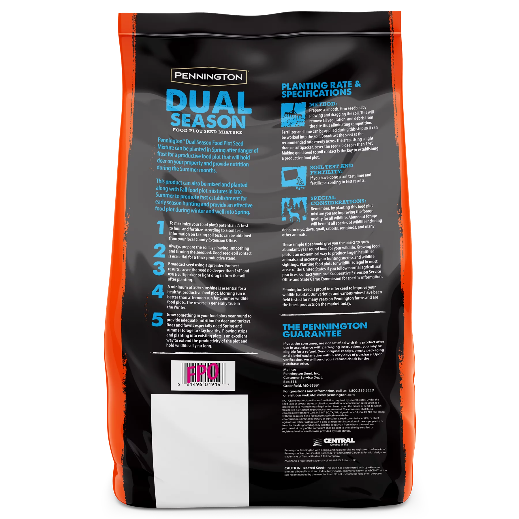 Pennington Dual Season Wildlife Food Plot Seed, 10 lb. S23606