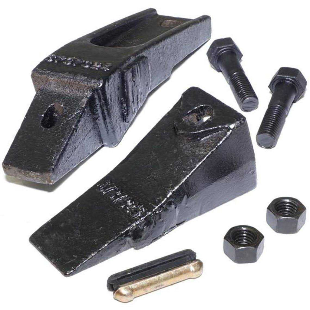 Titan Attachments 7 Bucket Teeth Assembly 6737322y Bobcat Style Bolt on Flush Mount Pin Skid Steer O11332