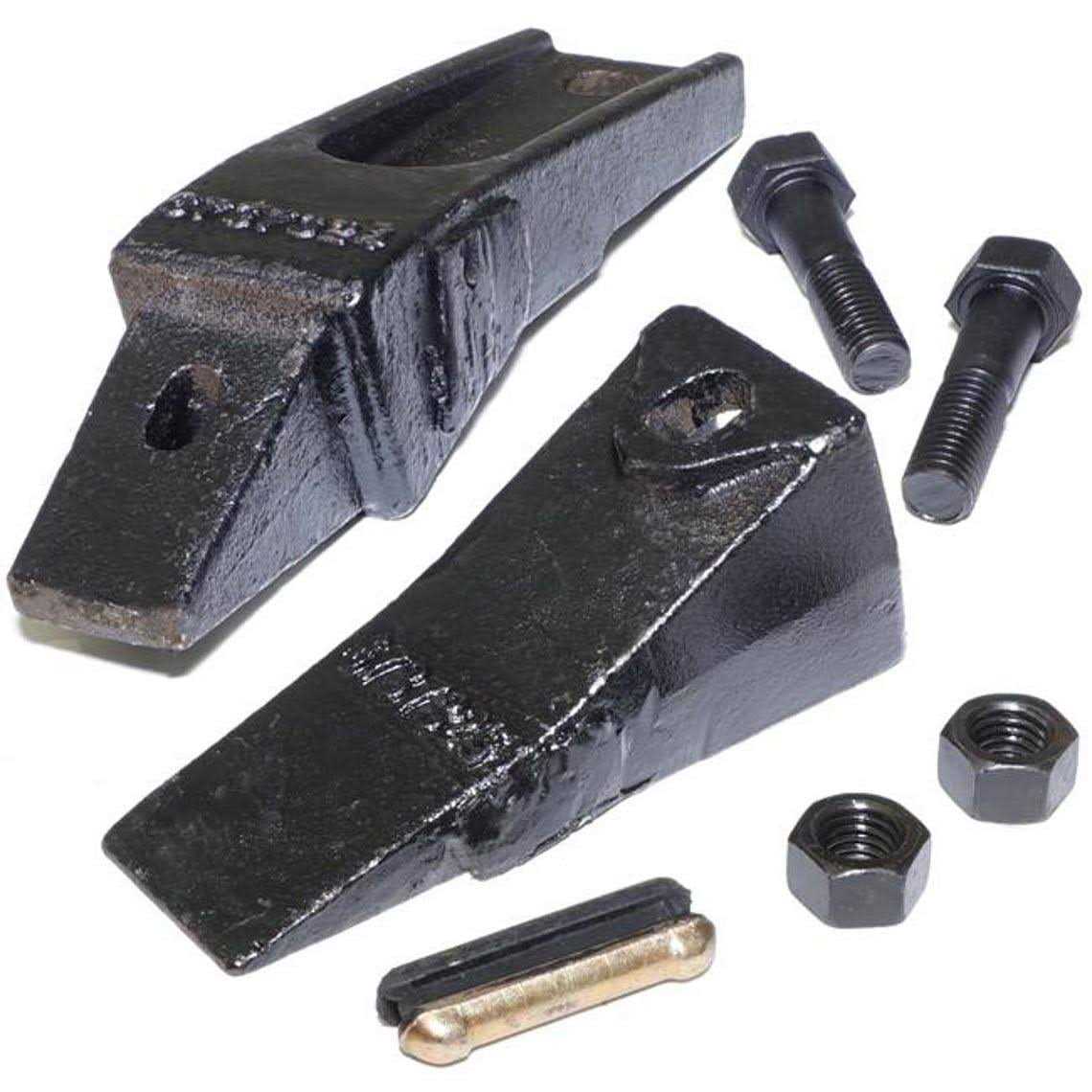 Titan Attachments 7 Bucket Teeth Assembly 6737322y Bobcat Style Bolt on Flush Mount Pin Skid Steer O11332