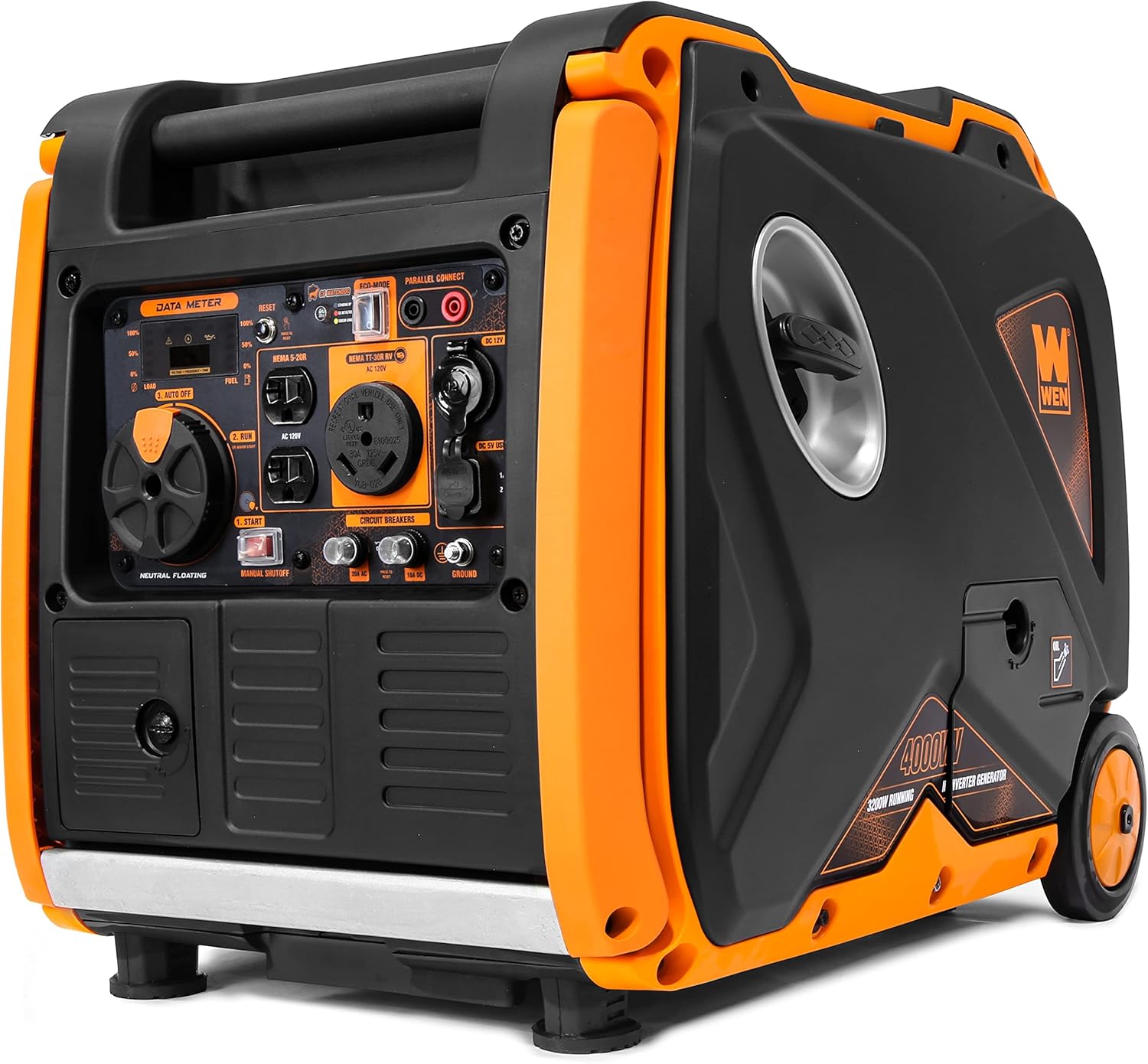 WEN DF400i 4000-Watt Dual Fuel Portable Inverter Generator R52803