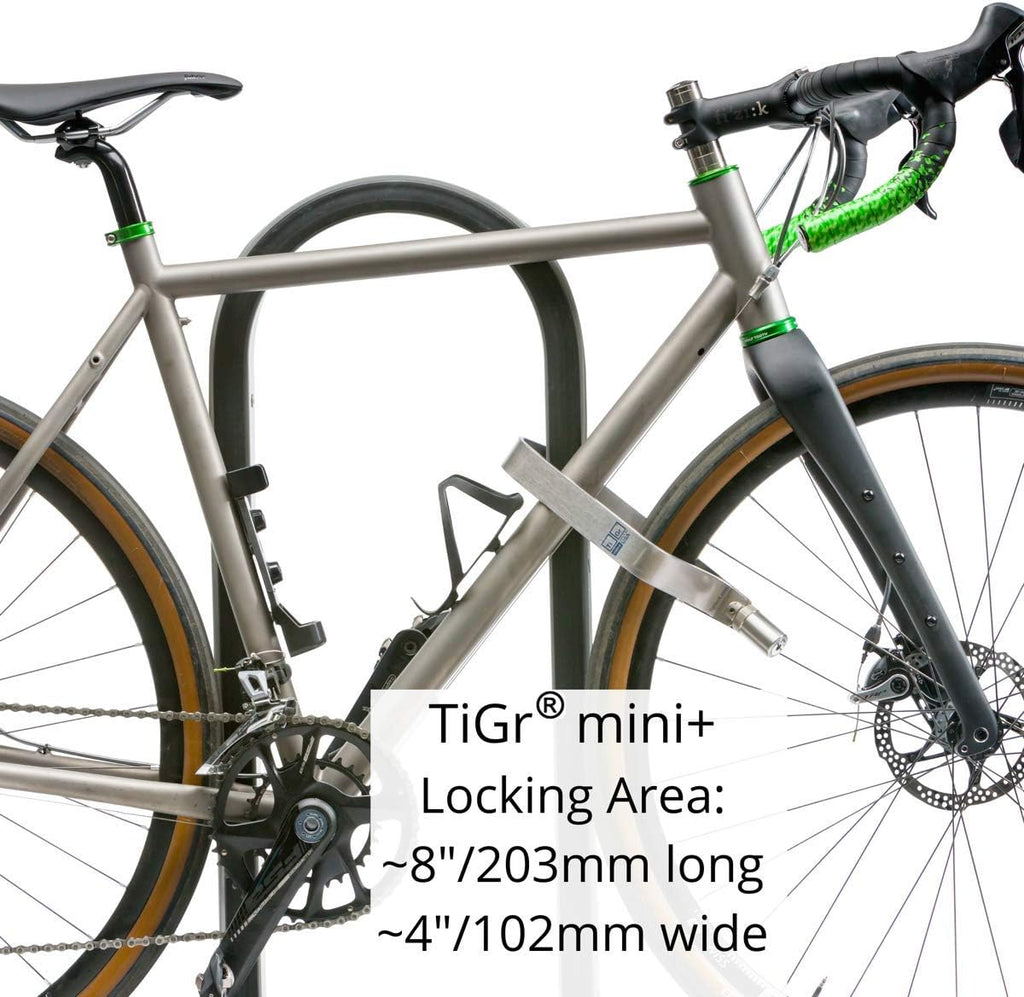 TiGr Mini+ 2-Pack Titanium Bike Locks with Mounting Clips, 4 Keys Q1752