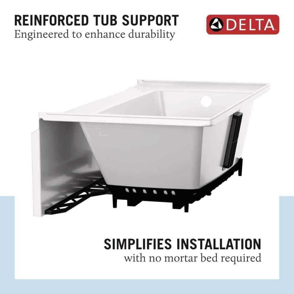 Delta Classic 500 60 in. Left Drain Alcove Bathtub H3877