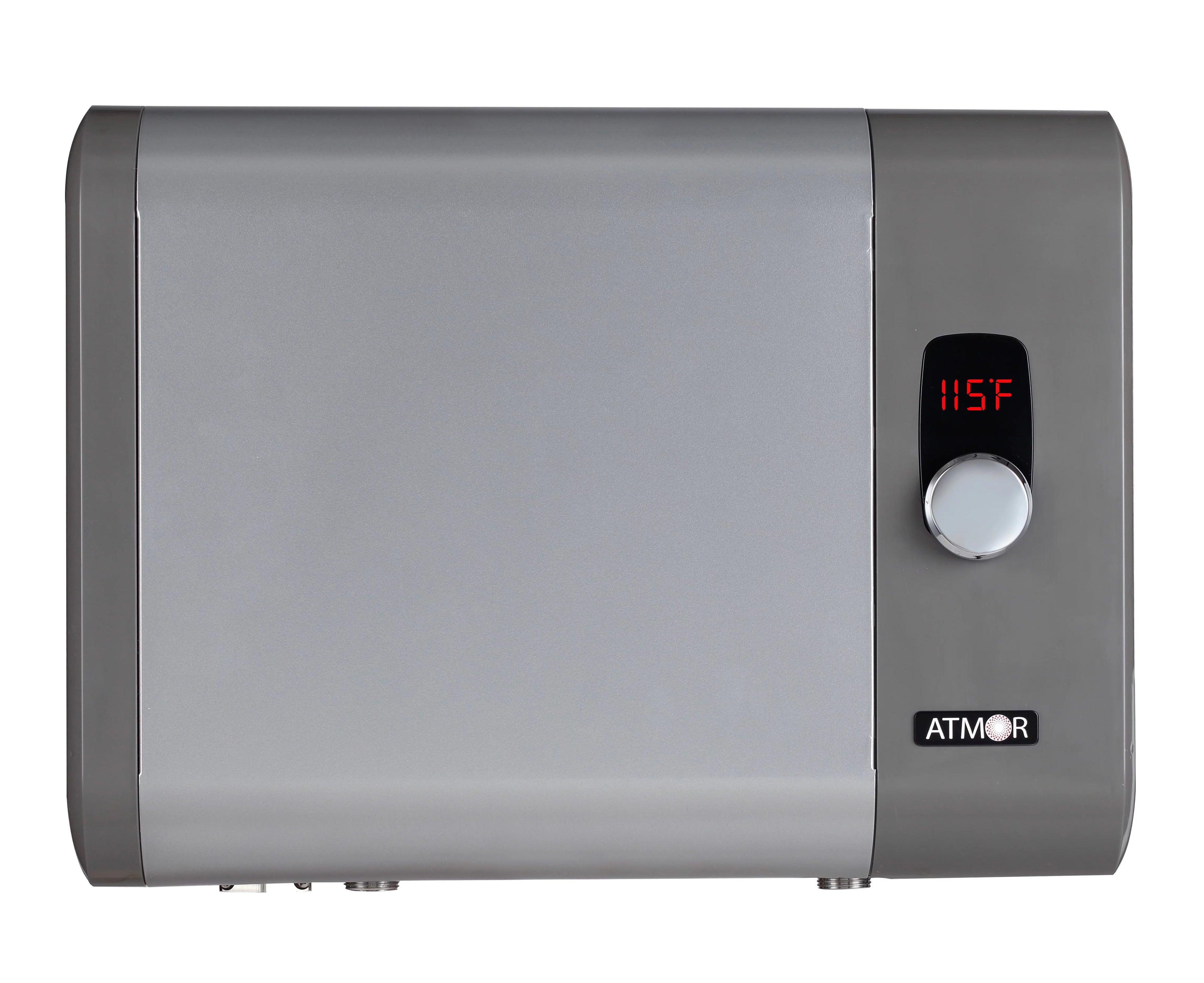 Atmor 29kW 5.4 GPM Electric Tankless Water Heater, ideal for 3 bedroom home, up to 6 simultaneous applications