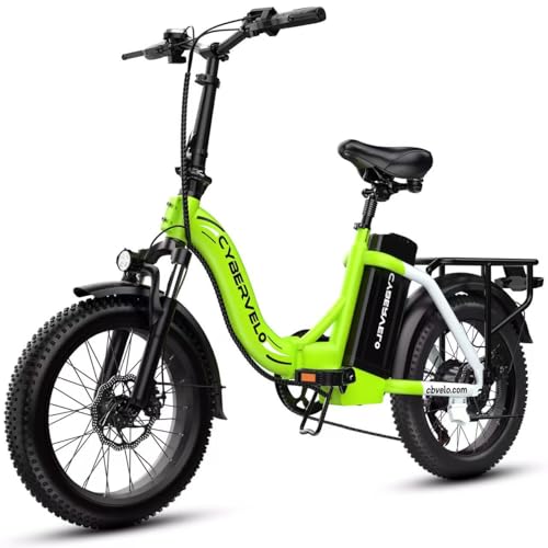 1000W Folding Electric Bike 48V 20.8AH Removable Battery 20" Fat Tire for Adults A175