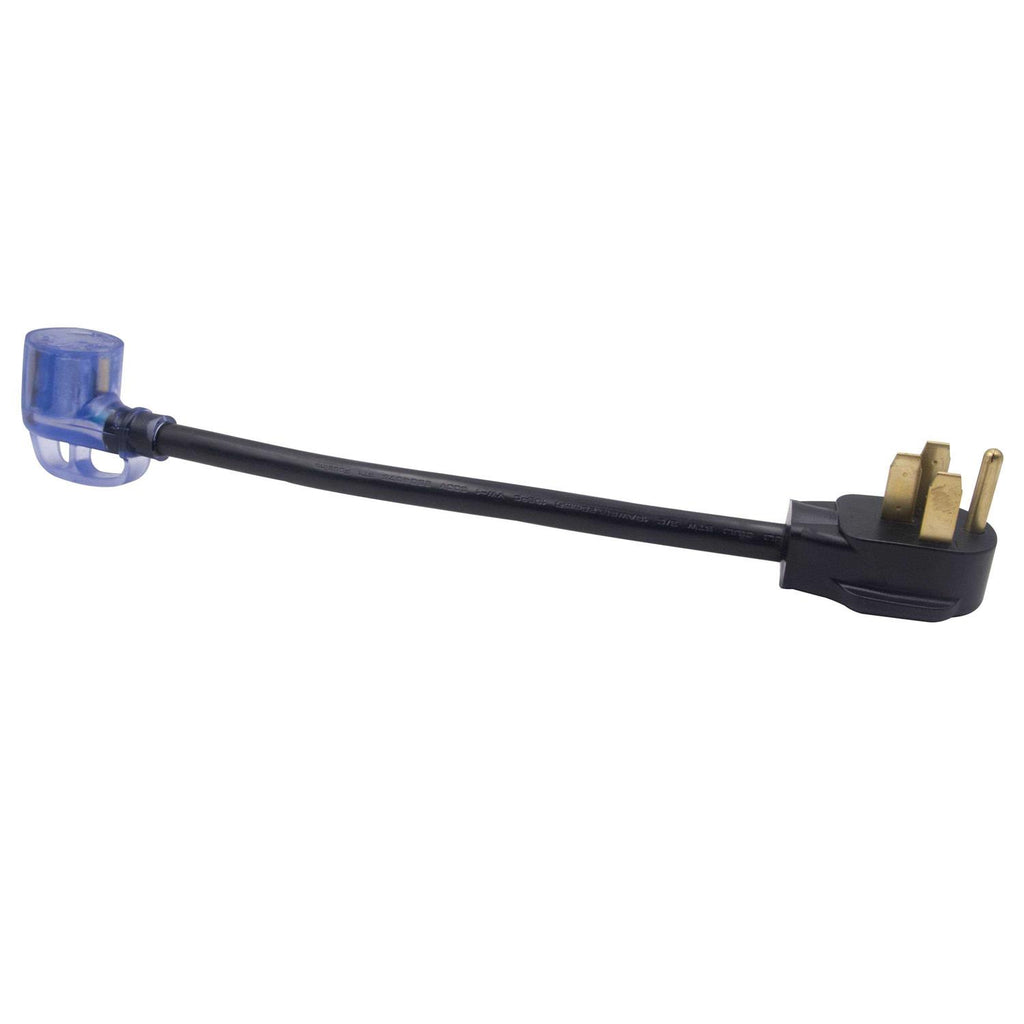 Auto Drive 10/3 STW 50 to 30-Amp RV Adapter Extension Cord with Lighted End K3508