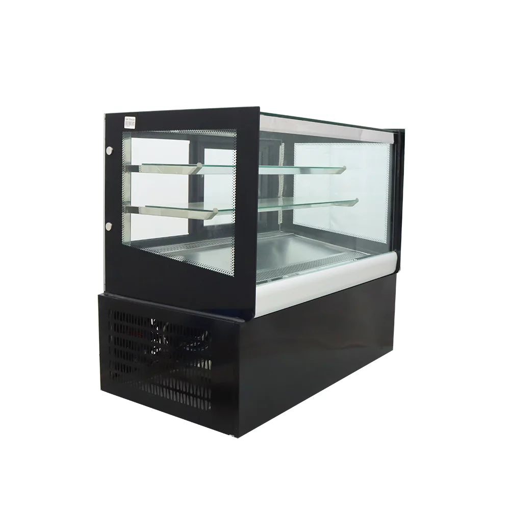 INTSUPERMAI 35" Refrigerated Cake Showcase Display Case with Back Sliding Door H90326