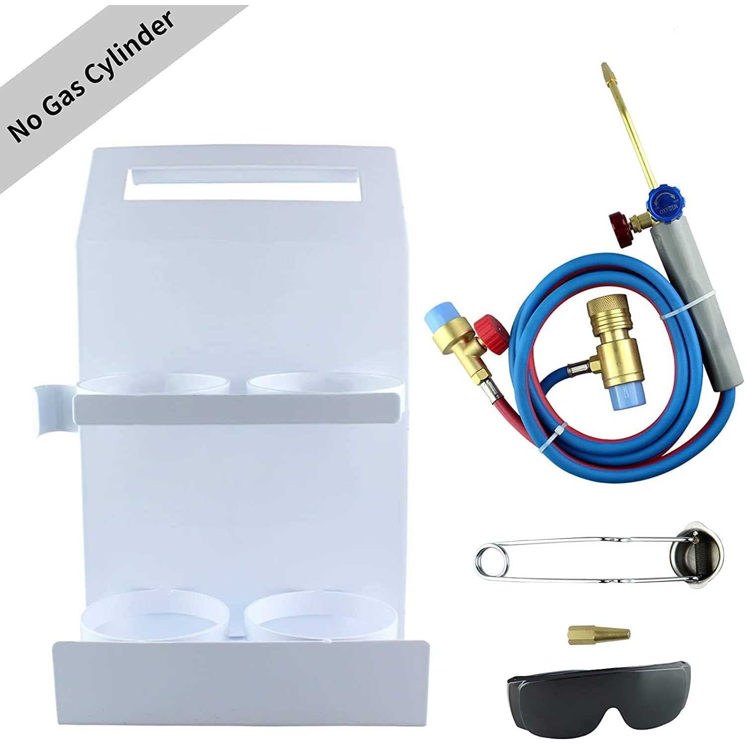 RTMMFG Oxygen MAPP Torch Kit Portable Cylinder Metal Stand U101577