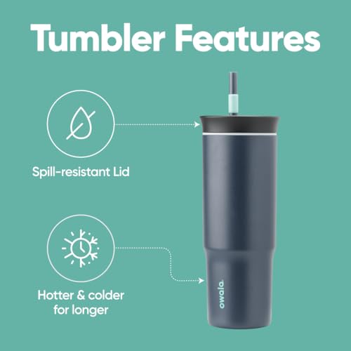 Owala Stainless Steel Insulated Travel Tumbler 40 oz Dusty Pink X1735