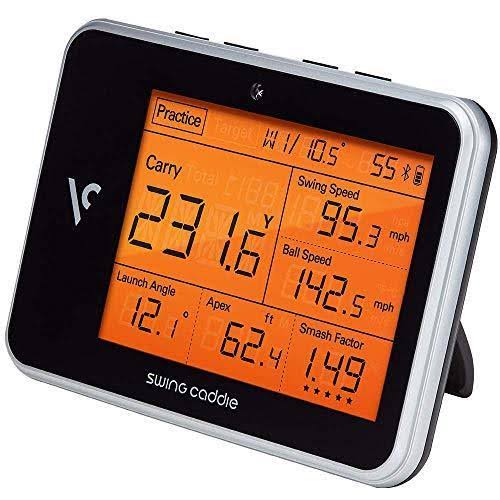 Swing Caddie SC300 Portable Launch Monitor by Voice Caddie Power Bundle with PlayBetter Charger & Case M2465