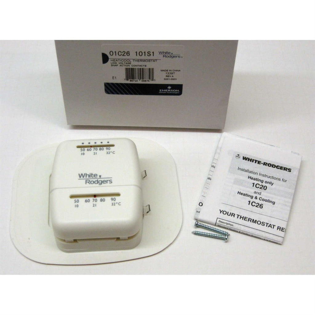 White-Rodgers Heat/Cool Thermostat 1C26-101 V545